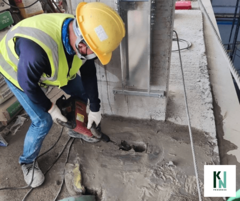 เจาะเปิดช่องพื้นผนัง